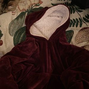 Sherpa Lined Blanket Hoodie